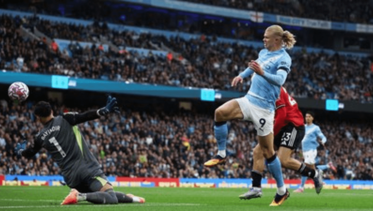 Man City vs MU: Haaland Dobel Gol, Hajar 3-0